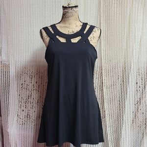 Sexy Black  Crisscross Top by Cupio Size Large